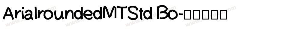ArialroundedMTStd Bo字体转换